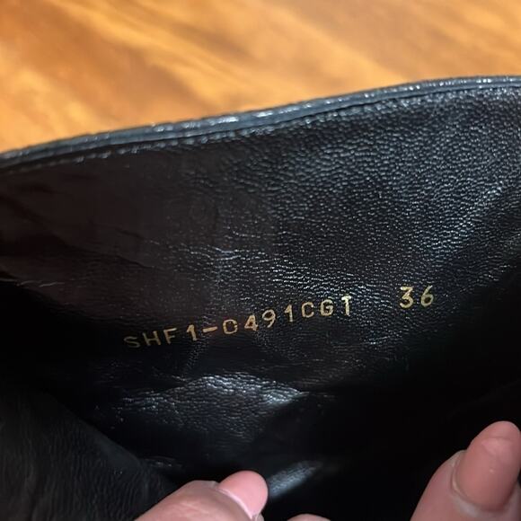 3.1 Phillip Lim - Black Pebbled Leather Stiletto Ankle Booties Sz 36 - Picture 3 of 10